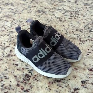Kids black and gray Adidas shoes